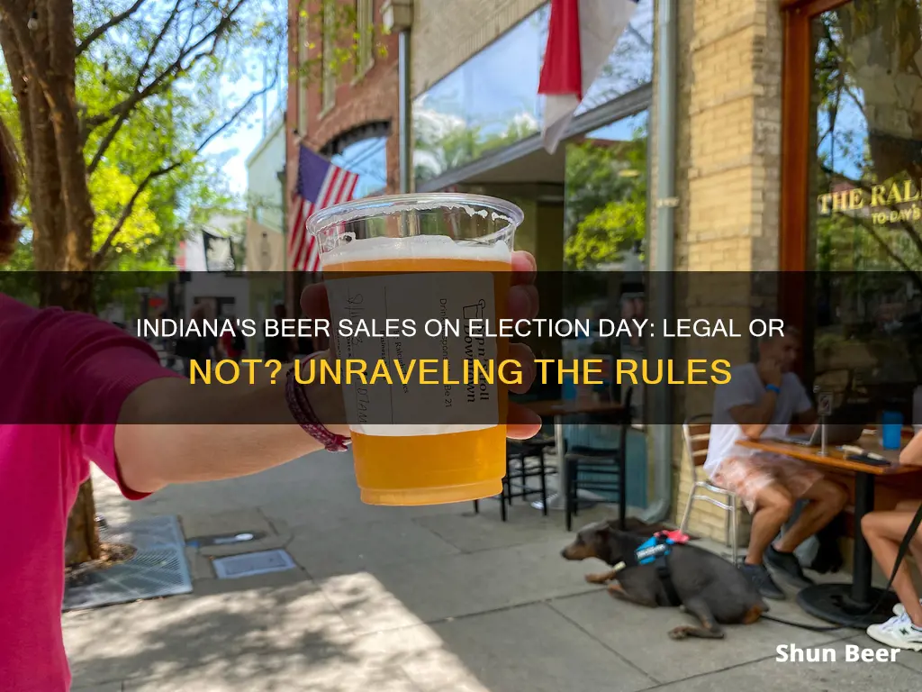 are beer sales legal in indiana on a voting day