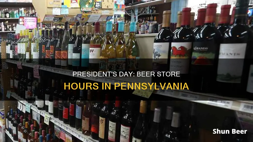 are beer stores closed on presidents day in pennsylvania