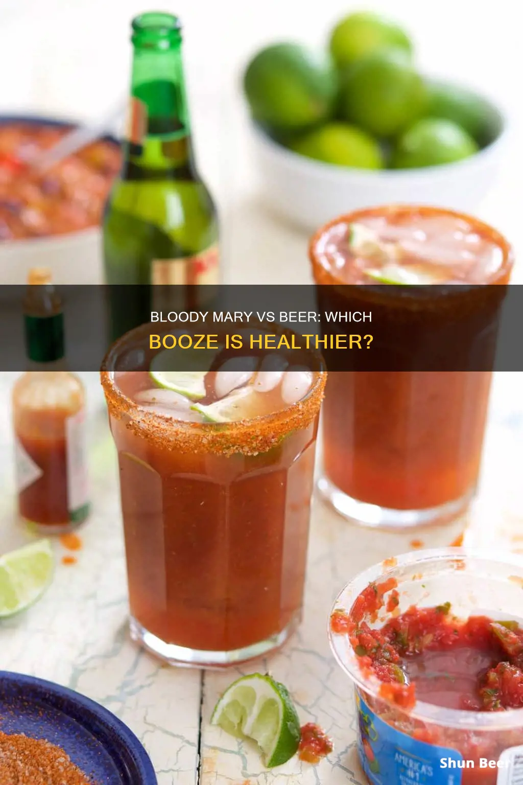 are bloody marys healthier than beer