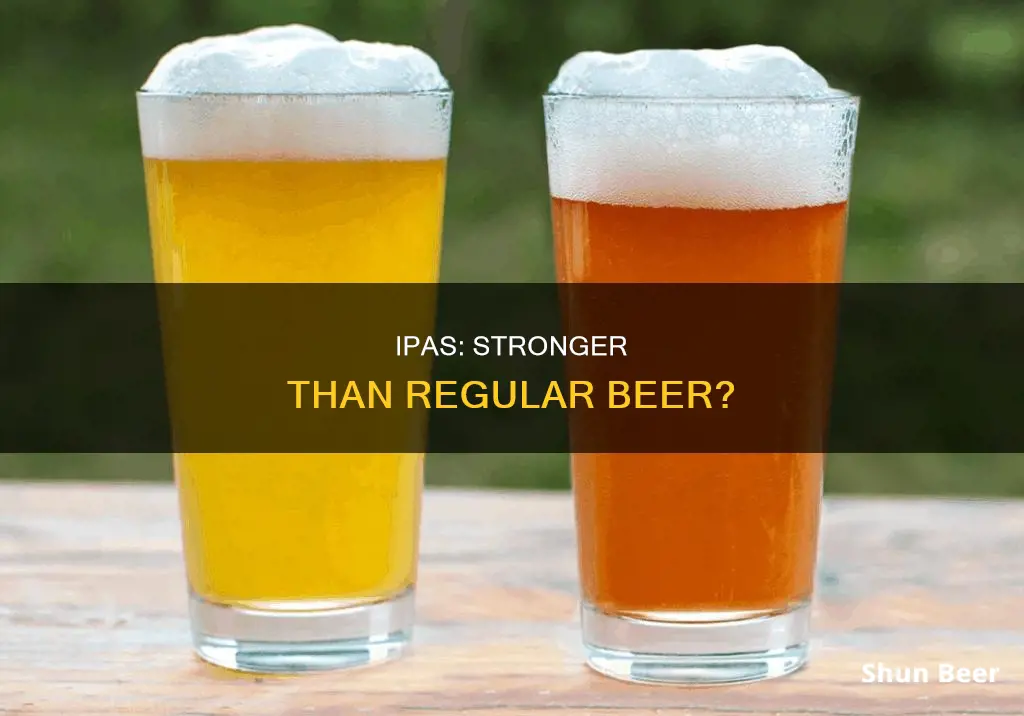 are ipa stronger than regular beer