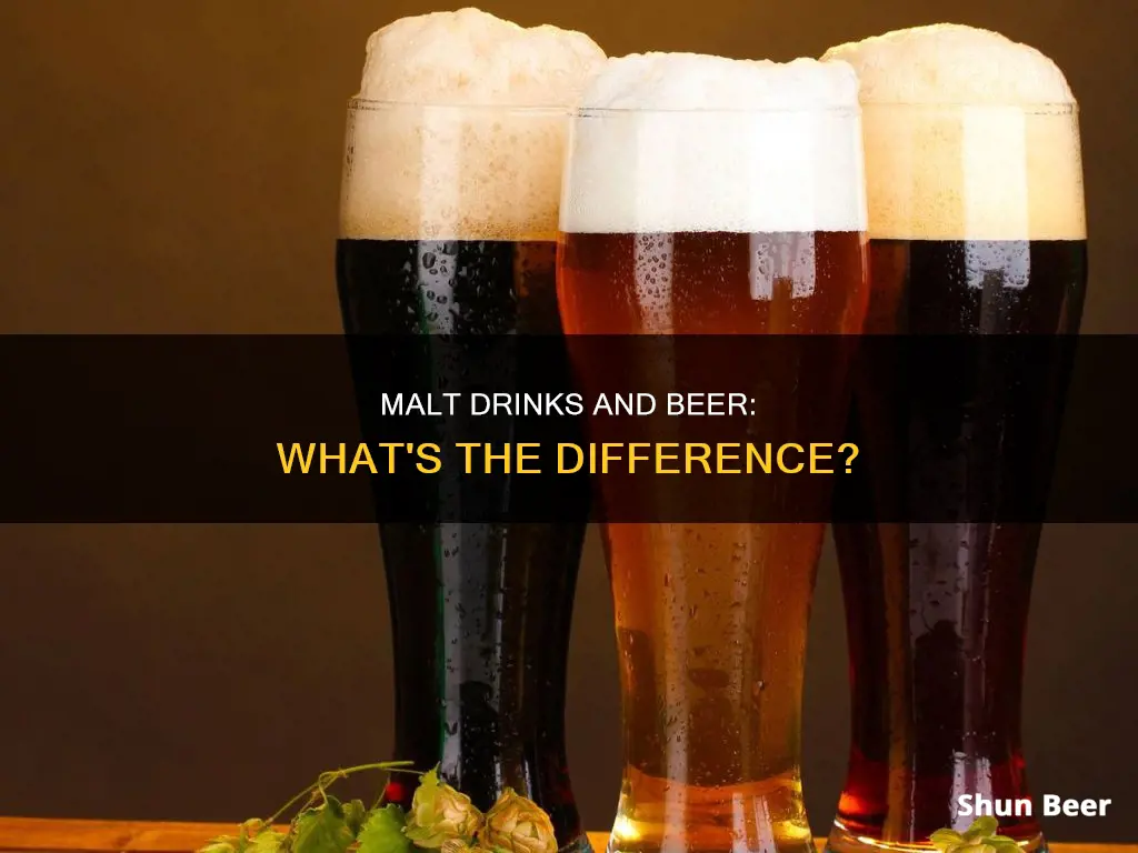 are malt drinks the same as beer