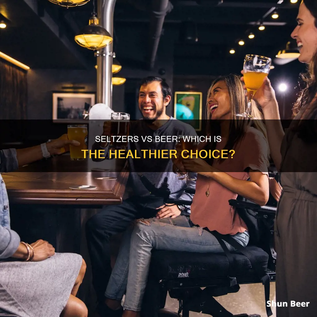 are seltzers healthier than beer