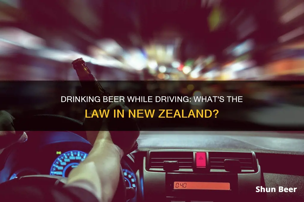 are you allowed to drink a beer while driving nz