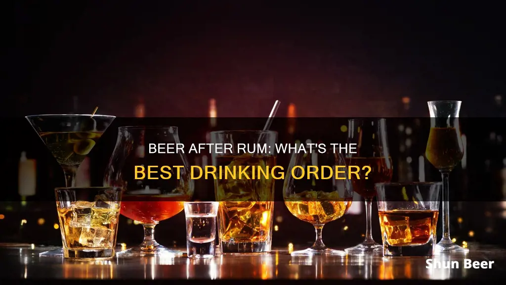 are you supposws to drink beer after rum