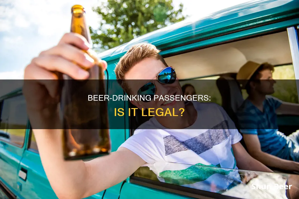 can a car passenger drink beer