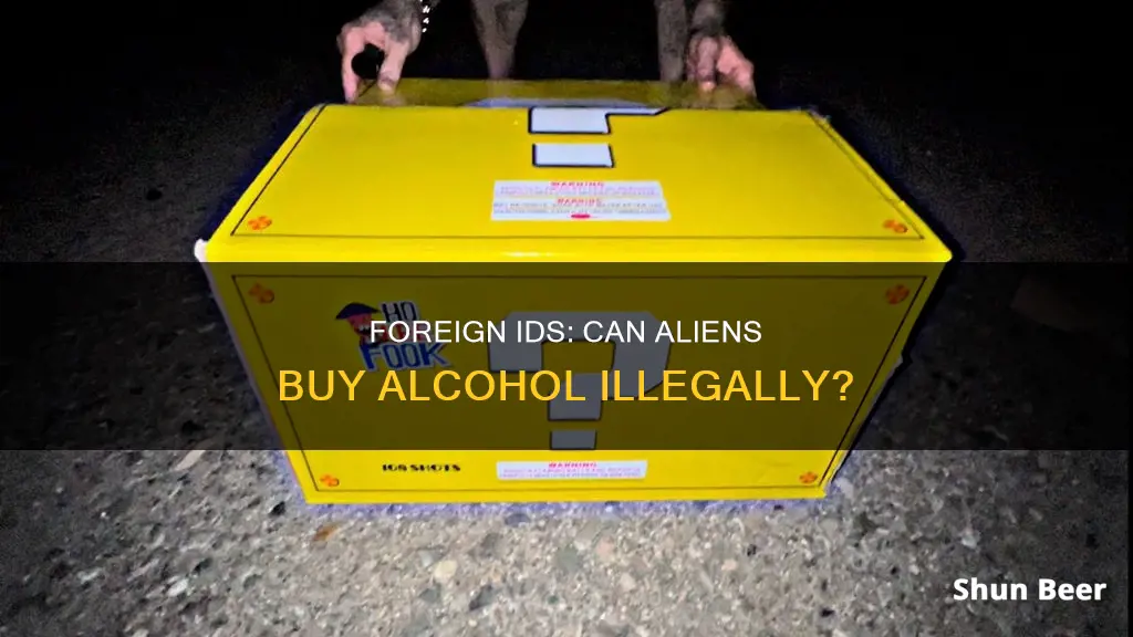 can a illegal alien buy beer with a foriegn id