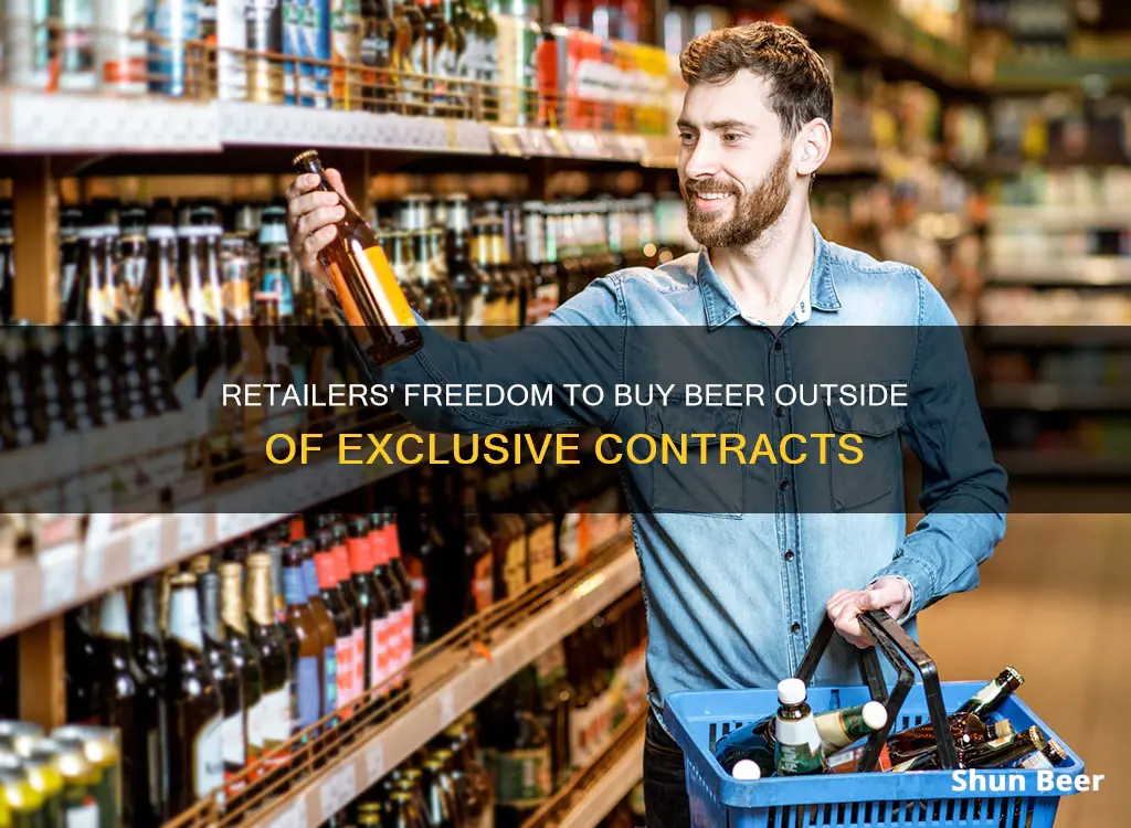 can a retailer buy beer other then a company