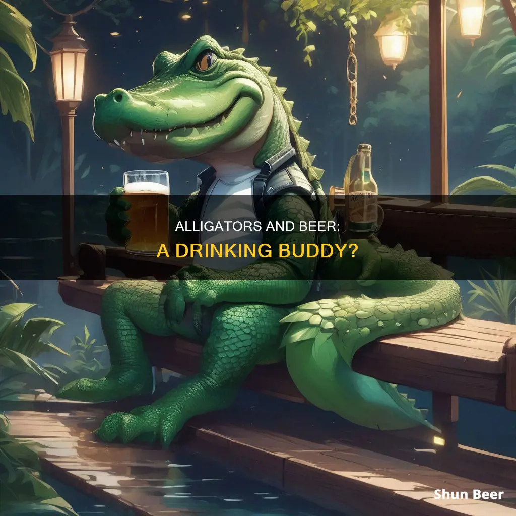 can alligators drink beer