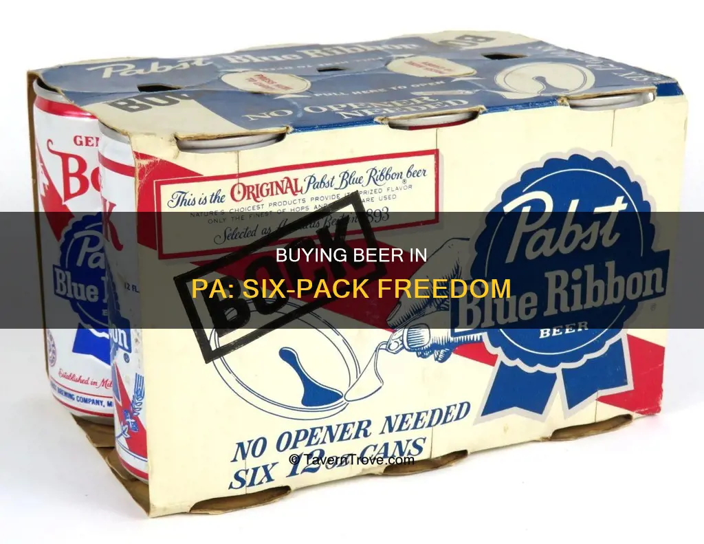 can buy 6 packs beer in pa