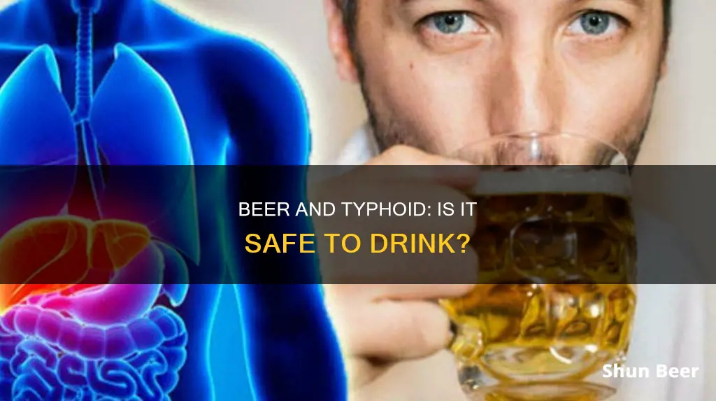 can drink beer in typhoid