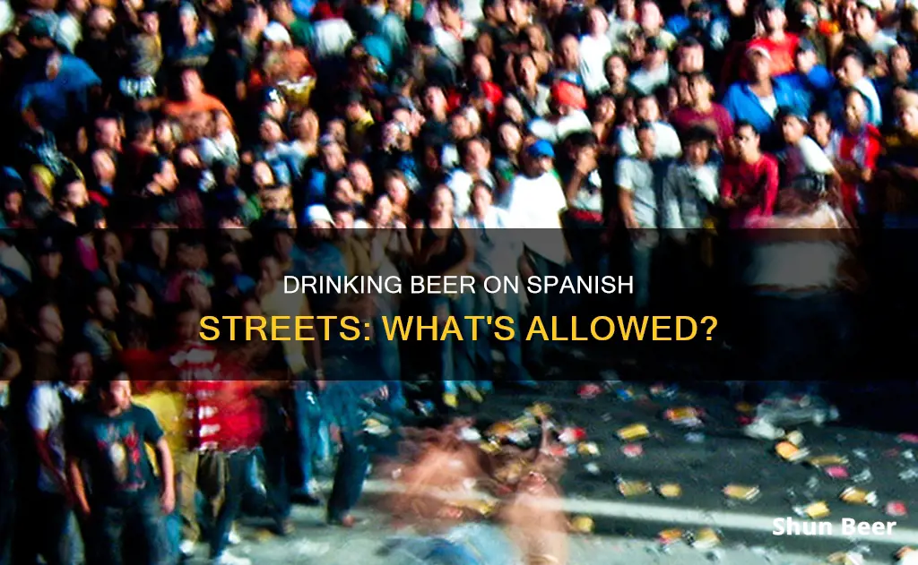 can drink beer on street spain