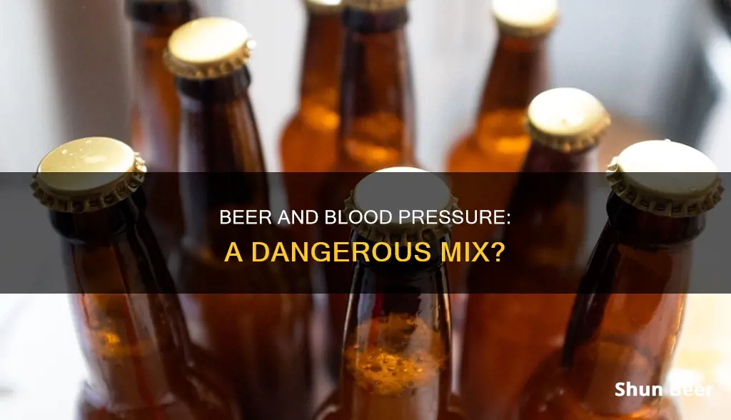 can drinking 4 cans of beer taise blood pressure