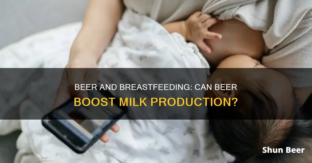 can drinking a beer help milk production