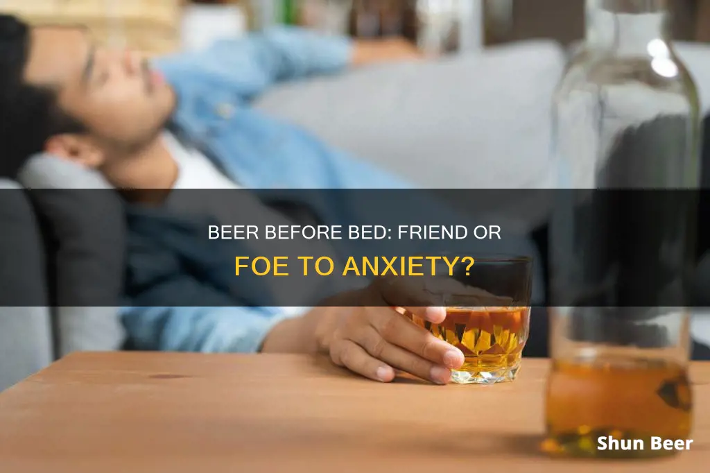 can drinking a few beers before bed help anxiety