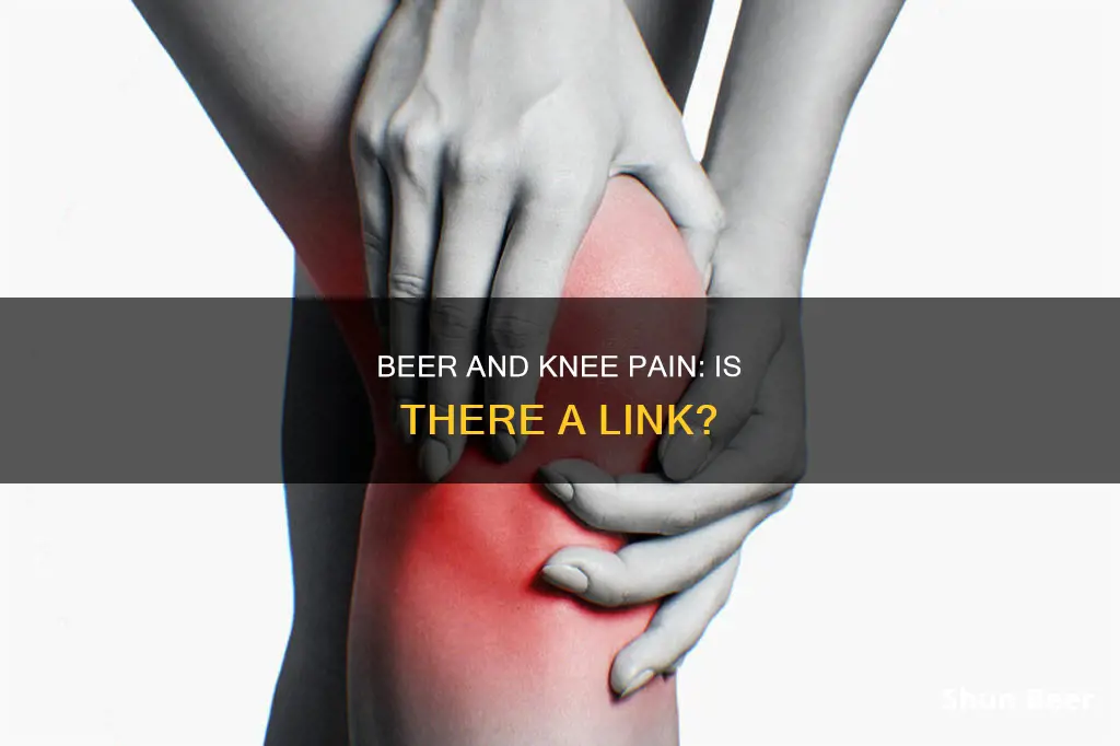 can drinking beer cause knee pain