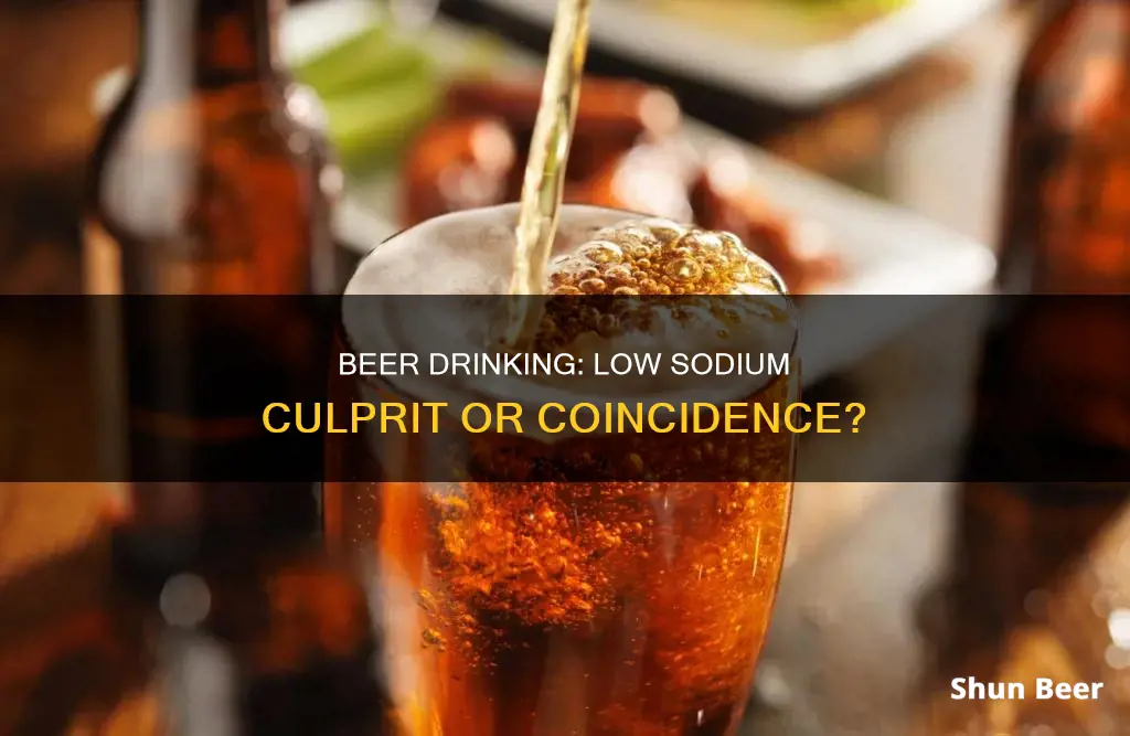 can drinking beer cause low sodium