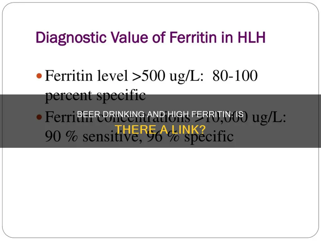 can drinking beer daily cause ferritin to be high