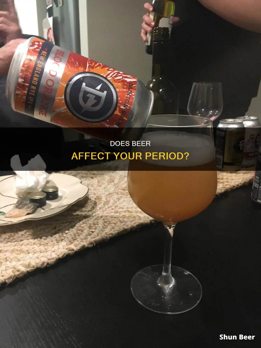 can drinking beer stop your period