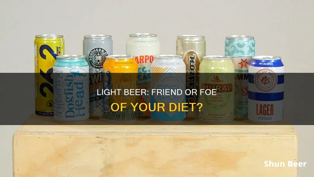 can drinking light beer help diet