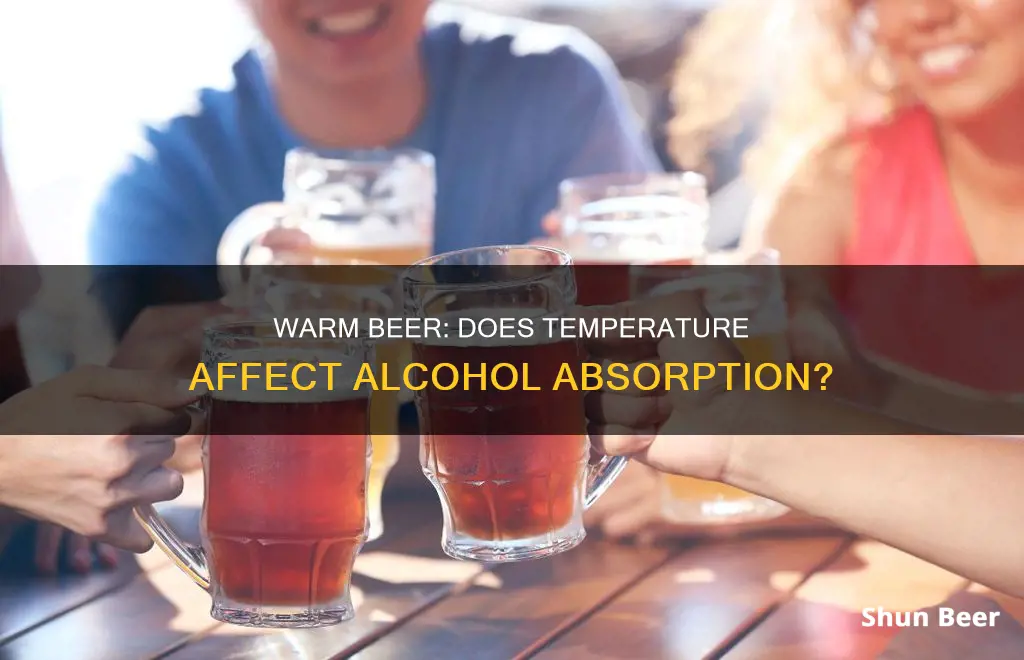 can drinking warm beer make you more drunk