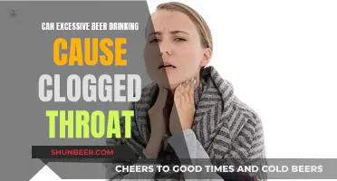 Beer Overload: Clogged Throat and Health Risks