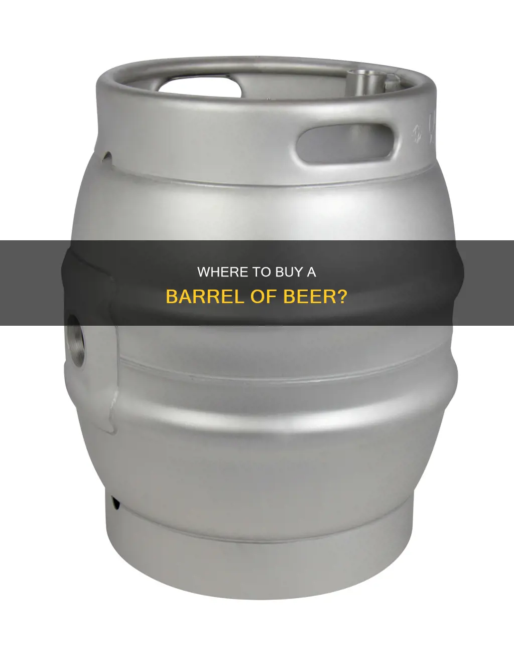 can i buy a barrel of beer