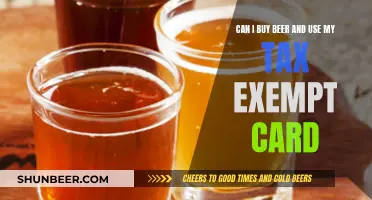 Beer and Tax Exempt Cards: Can I Buy?