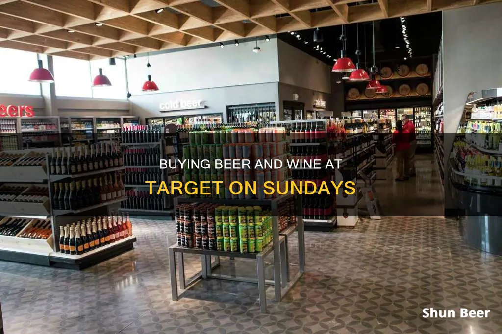 can i buy beer and wine on sunday at target