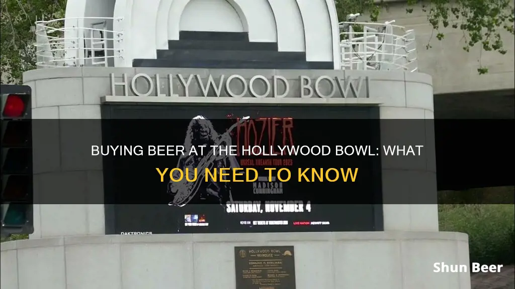 can i buy beer at gthe hollywood bowl