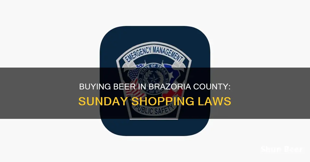 can i buy beer in brazoria county on sunday