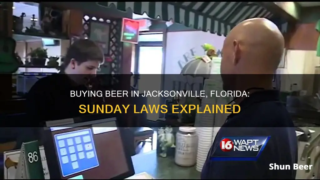 can i buy beer in jacksonville florida on sunday