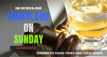 Buying Beer in Jessup, Maryland: Sunday Shopping Laws