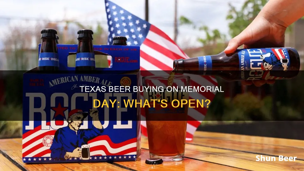 can i buy beer on memoral day in texas