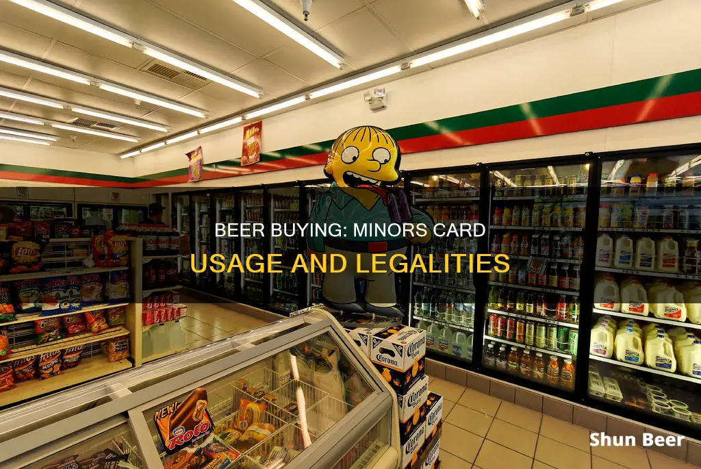 can i buy beer with minors card