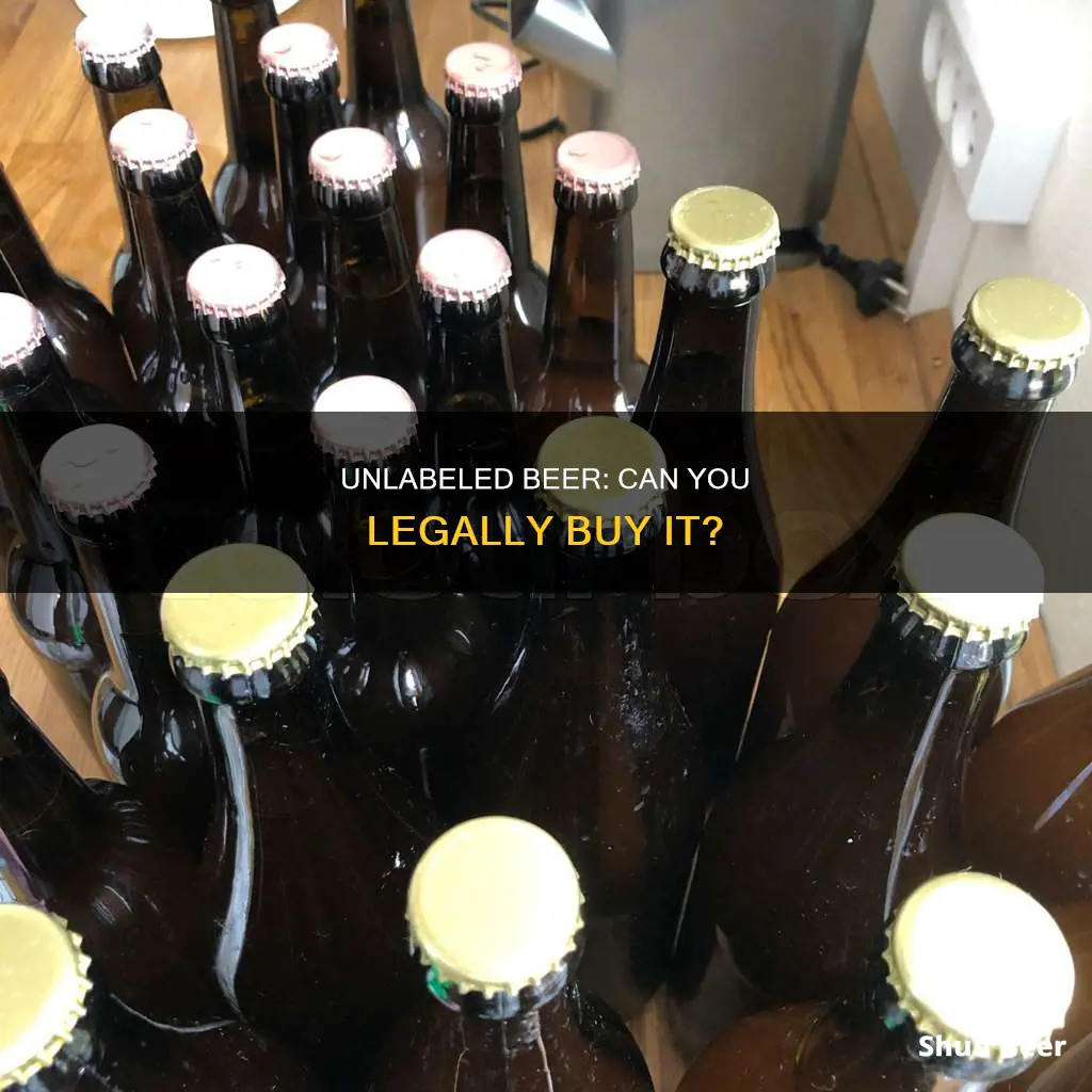 can i buy beer without labels