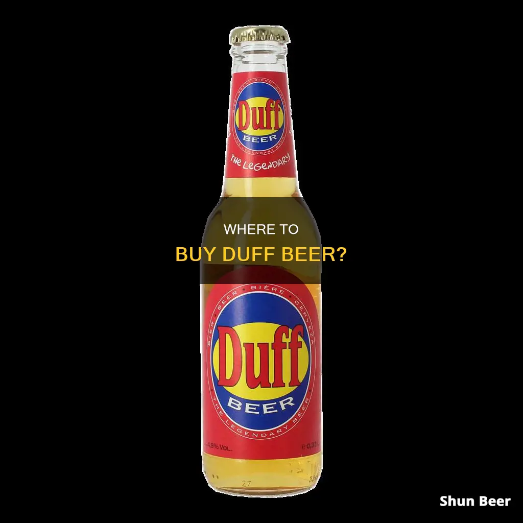 can i buy duff beer