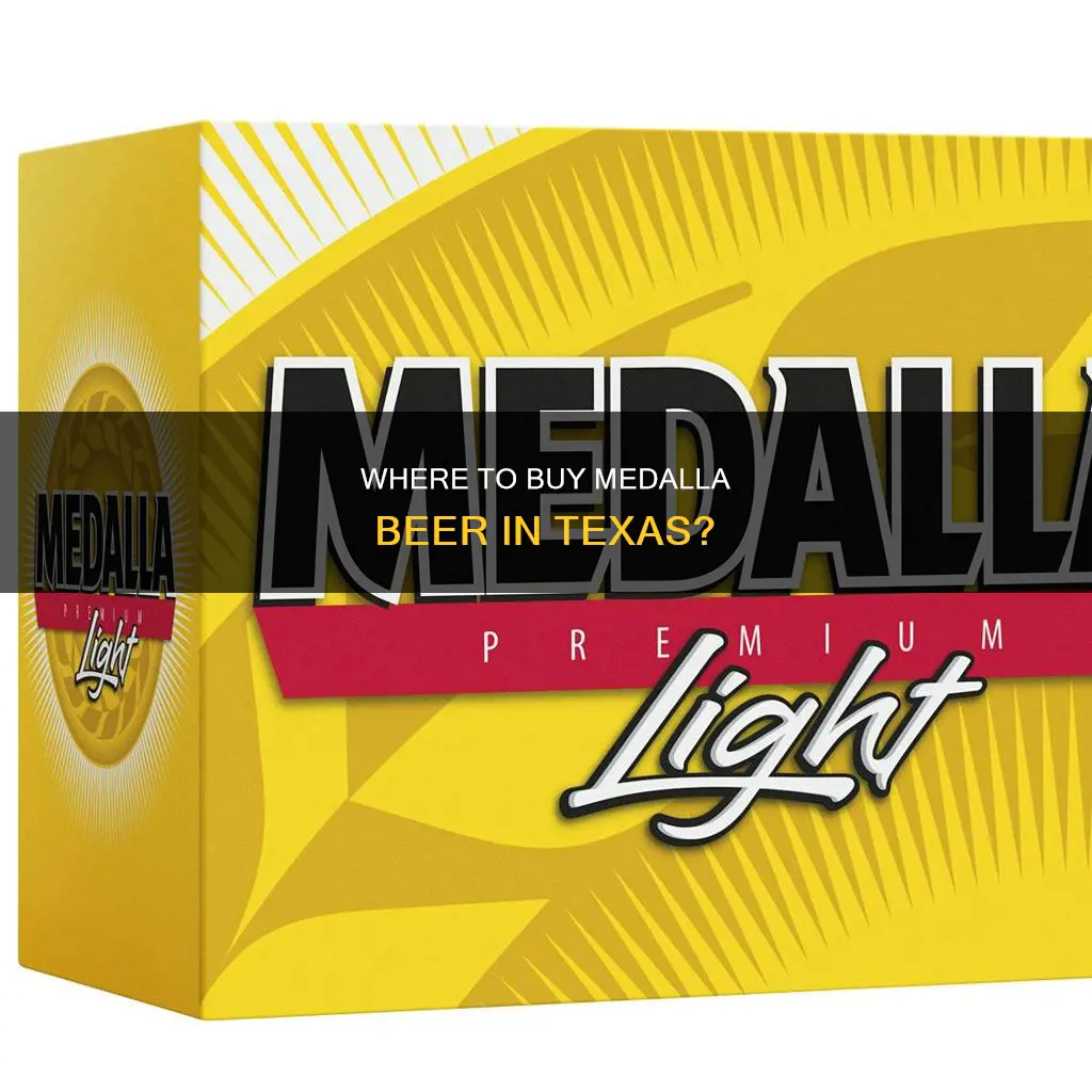 can i buy medalla beer in texas