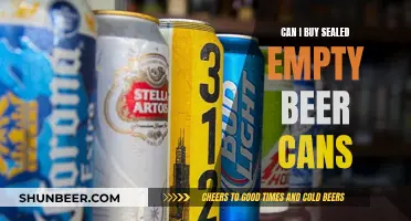 Where to Buy Empty Beer Cans?