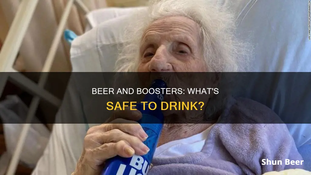 can I drink a beer after covid booster