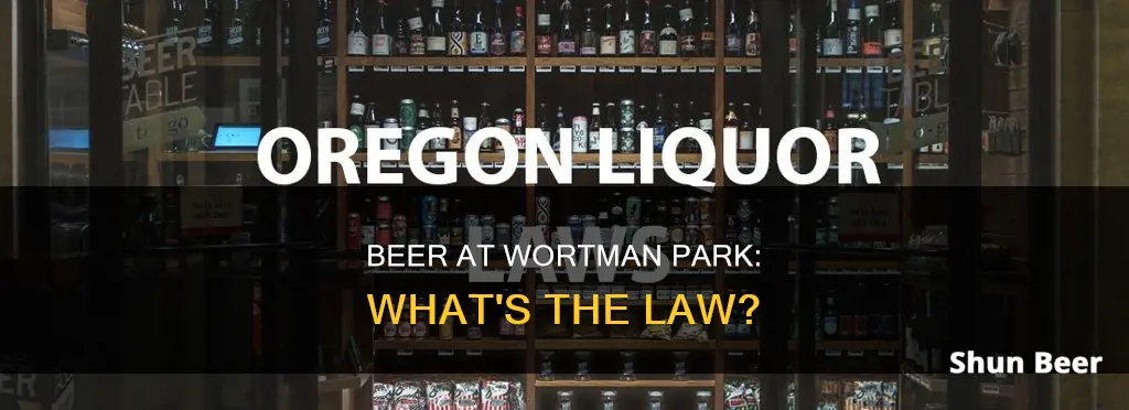 can I drink a beer at wortman park mcminnville oregon