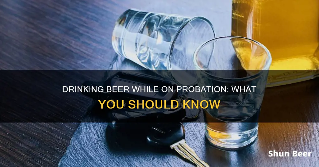 can I drink a beer on probation