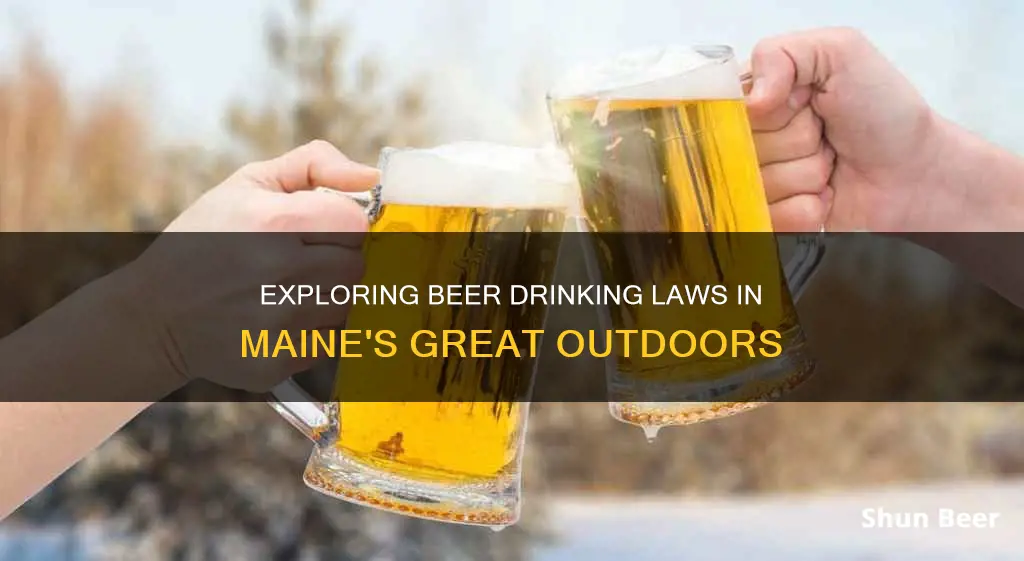 can I drink a beer outside in Maine