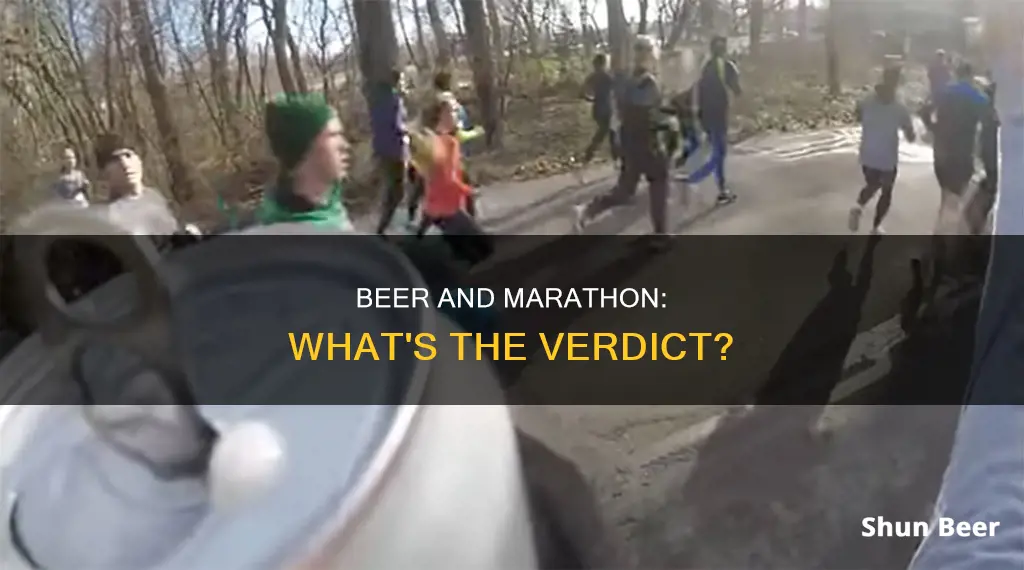 can I drink a beer the day before the marathon