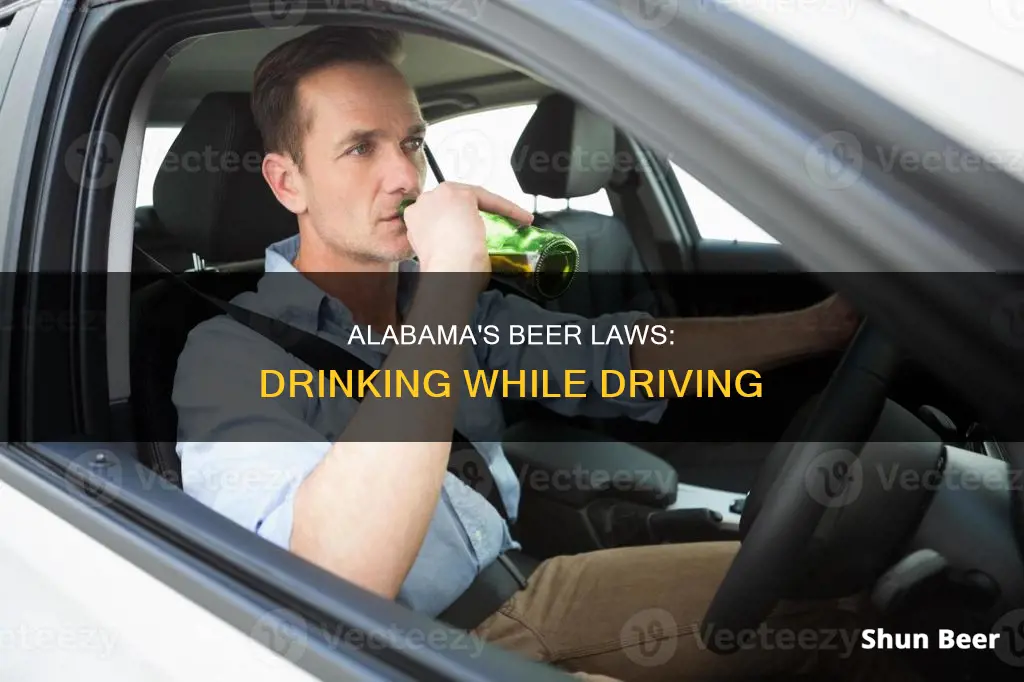 can I drink a beer while driving in alabama