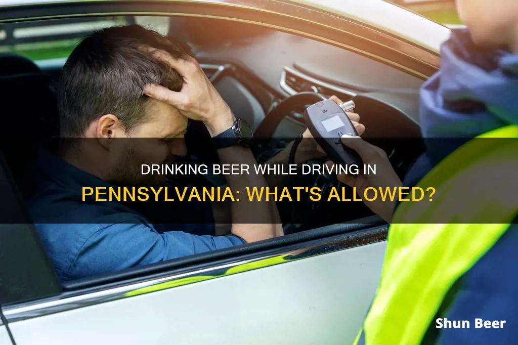 can I drink a beer while driving in pa