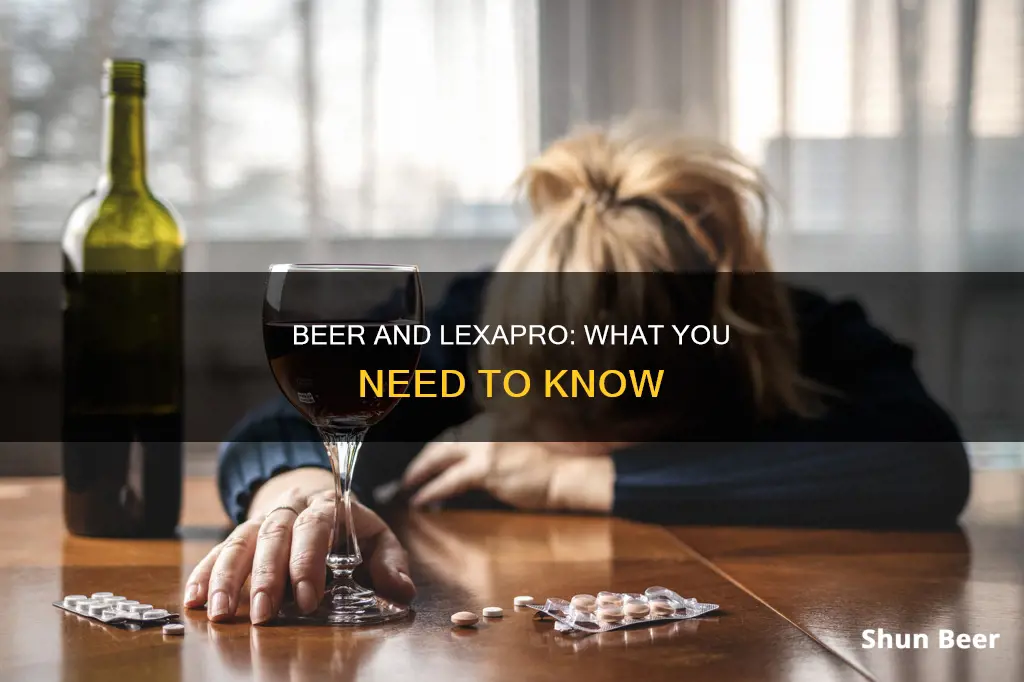 can I drink a beer while taking lexapro