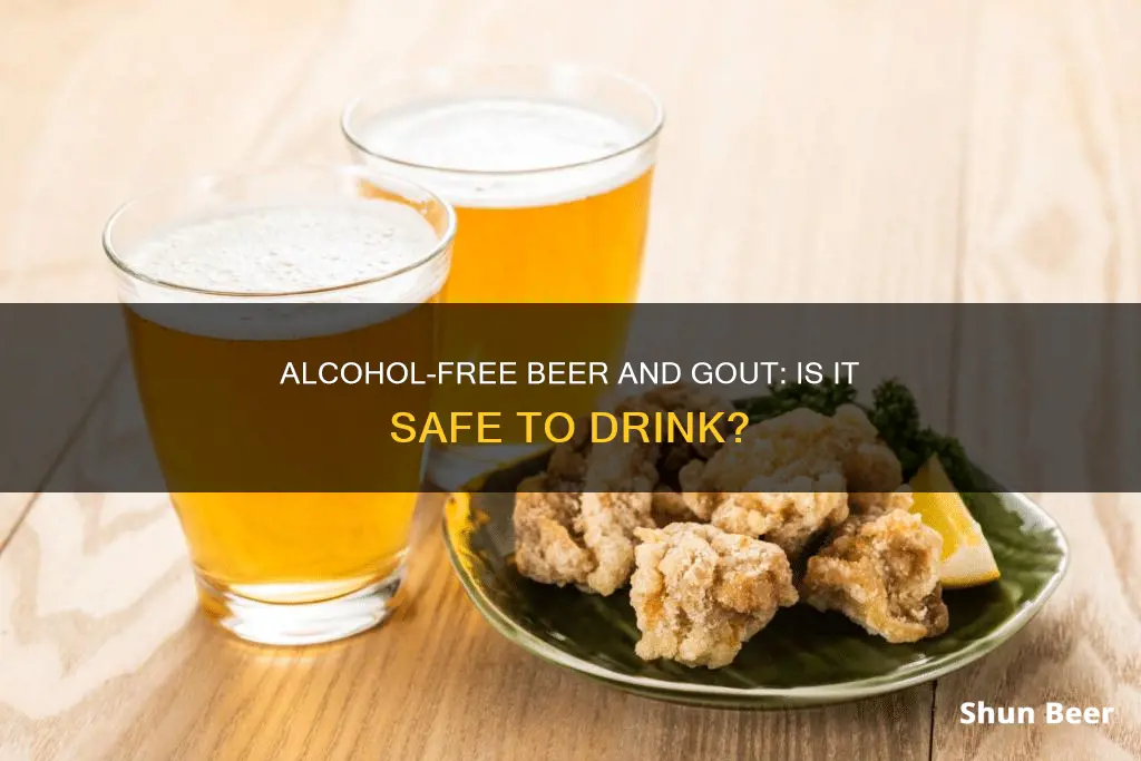 can I drink alcohol free beer with gout