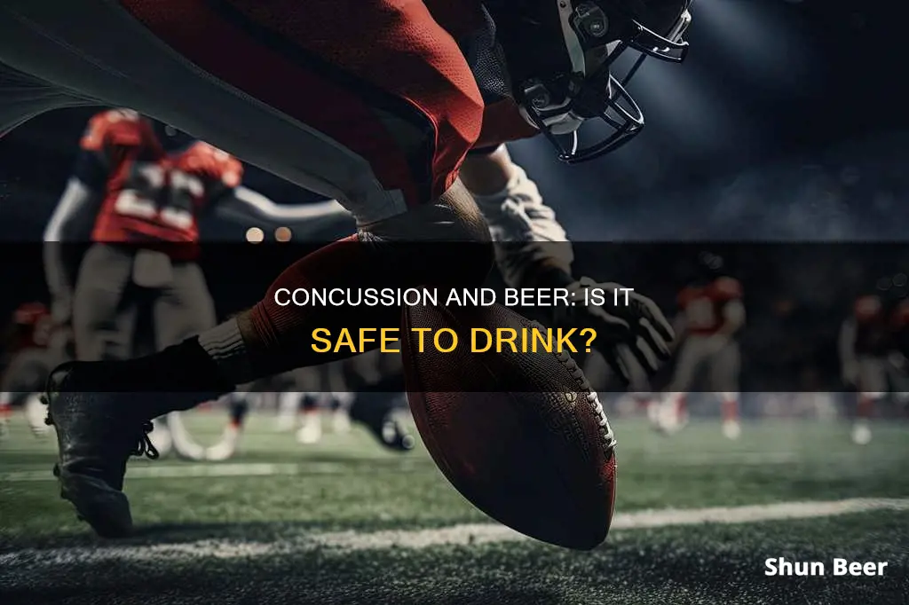 can I drink beer after a concussion