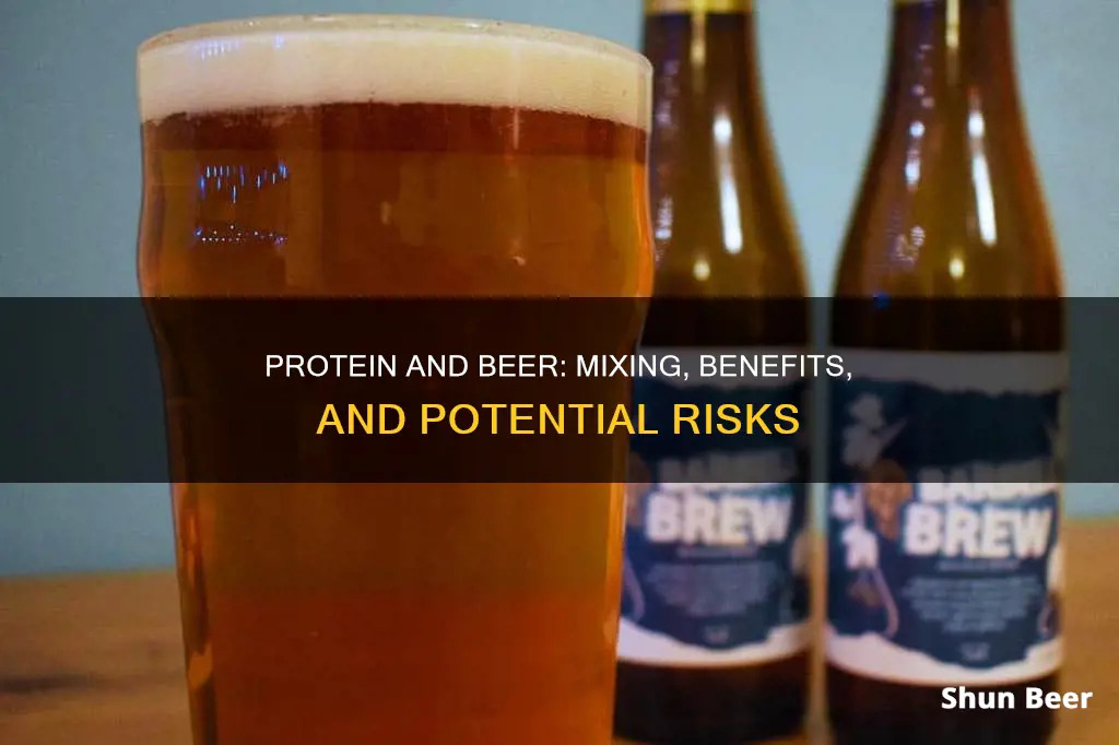 can I drink beer after drinking protein