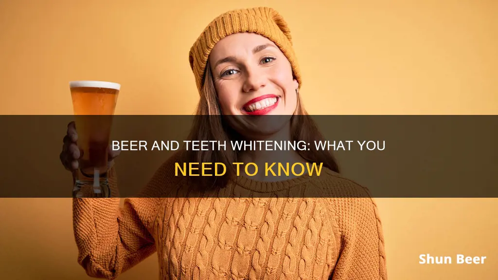 can I drink beer after teeth whitening